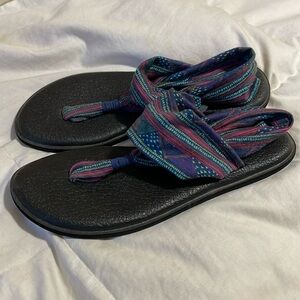SANUK | Yoga | Sling 2 | Cushion Sandals |Aztec | Multicoloured |Size 9